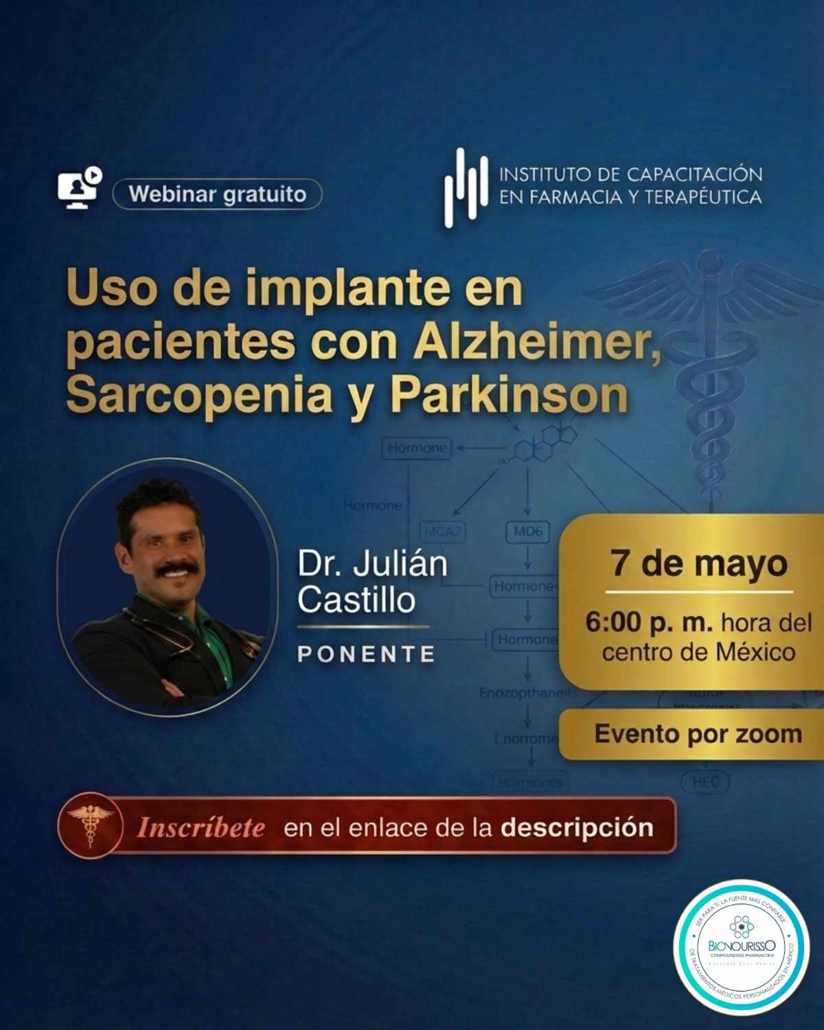 Uso de implante en pacientes con Alzheimer, Sarcopenia y Parkinson
