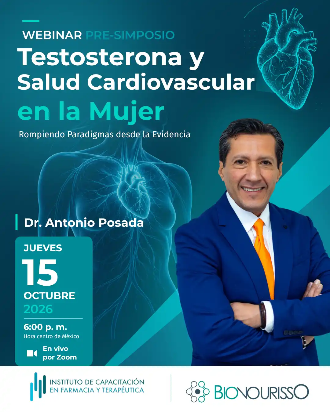 Testosterona y Salud Cardiovascular en la Mujer: Rompiendo Paradigmas desde la Evidencia